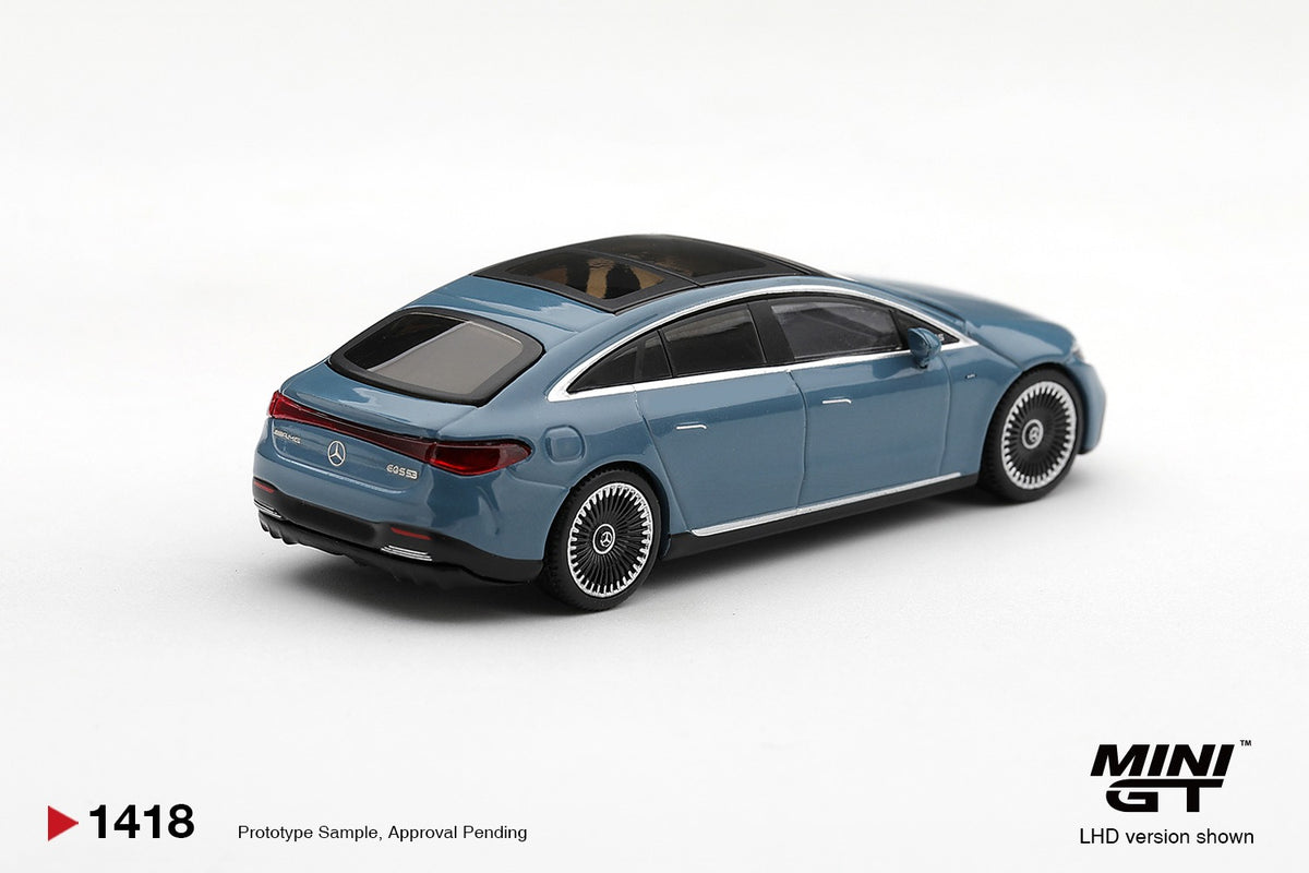 * PRE ORDER * MINI GT #1418 1/64 Mercedes-AMG EQS 53 Blue (RHD)
