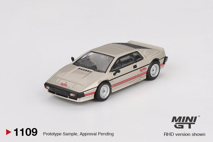 MINI GT #1109 1/64 Lotus Esprit Turbo Metallic Silver (RHD)