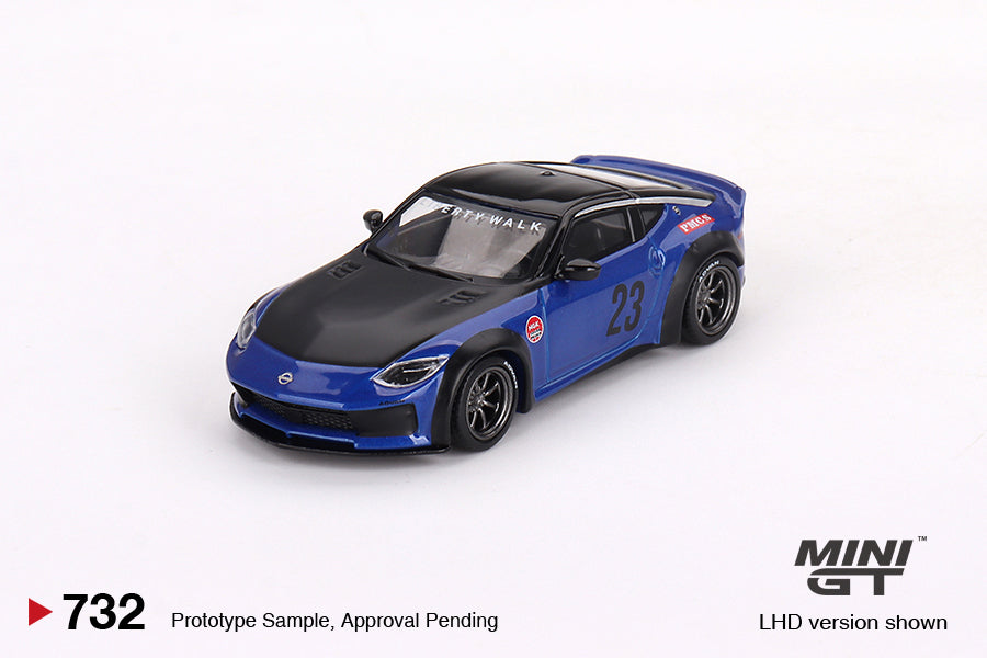 MINI GT #732 1/64 Nissan Z LB★NATION WORKS Serian Blue ( RHD )