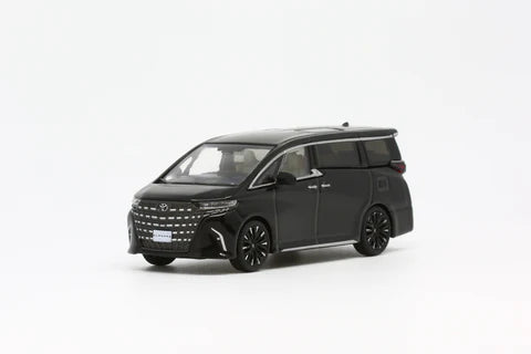 MODEL 1 1/64 C33602 Toyota Alphard Platinum Black LHD