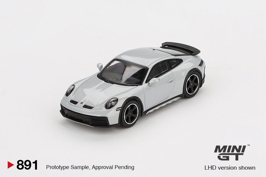 MINI GT #891 1/64 Porsche 911 Dakar Ice Gray Metallic (RHD)