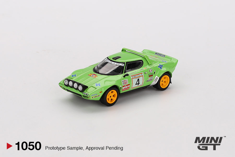 MINI GT #1050 1/64 Lancia Stratos HF #4 1979 Spanish Rally Champion (LHD)