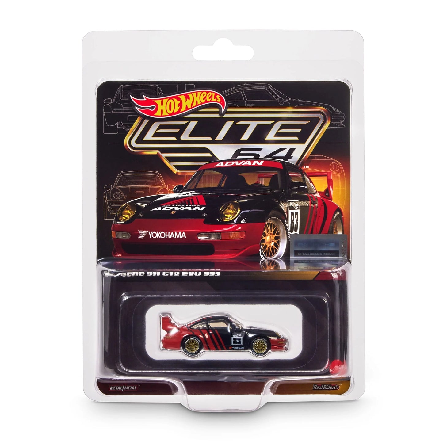 Hot Wheels Collectors Hot Wheels Elite 64 Porsche 911 GT2 EVO 993