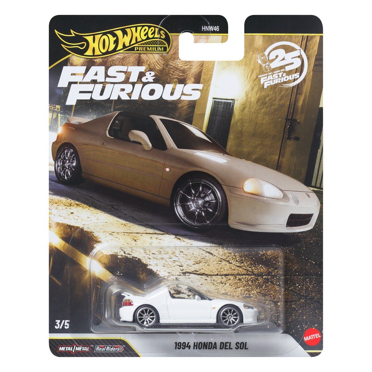 Hot Wheels Premium Fast & Furious 25 Years 1994 Honda Del Sol