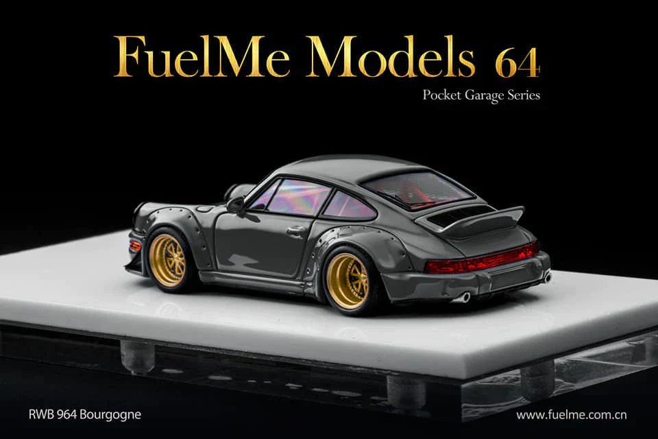 Fuel Me 1/64 Porsche RWB 964 "Bourgogne" Grey