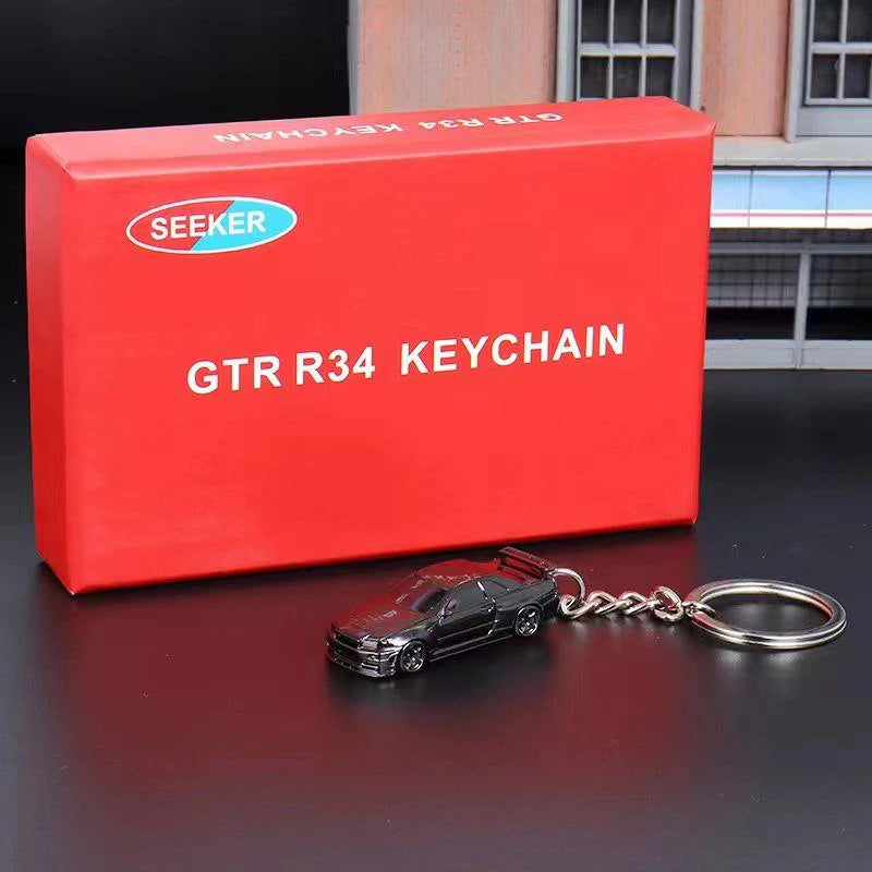 SEEKER 1/87 NISSAN SKYLINE GT-R R34 DIECAST KEYCHAIN