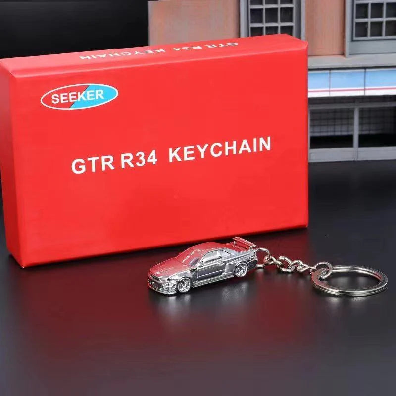 SEEKER 1/87 NISSAN SKYLINE GT-R R34 DIECAST KEYCHAIN