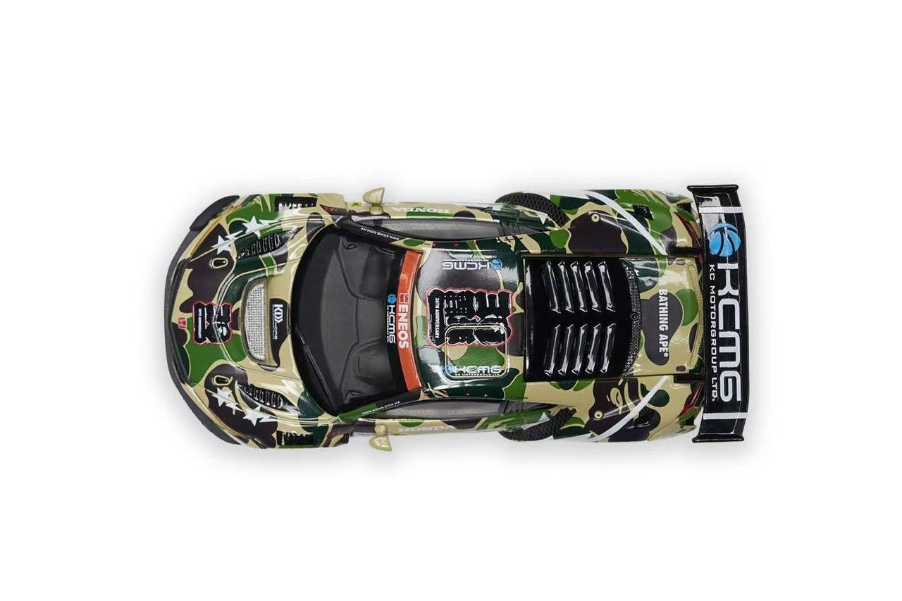 POP RACE x BAPE 1/64 Honda NSX GT3 EVO22 KCGM BATHING APE