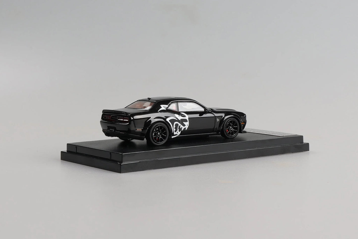 Stance Hunters SH 1/64 - Dodge SRT Hellcat diecast model - Pearl Black with demon livery