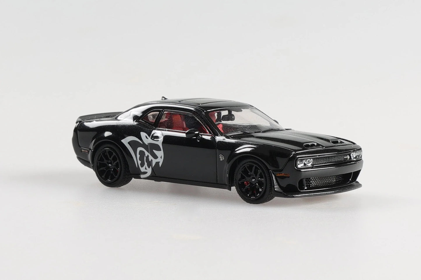 Stance Hunters SH 1/64 - Dodge SRT Hellcat diecast model - Pearl Black with demon livery