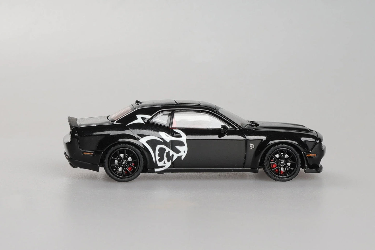 Stance Hunters SH 1/64 - Dodge SRT Hellcat diecast model - Pearl Black with demon livery