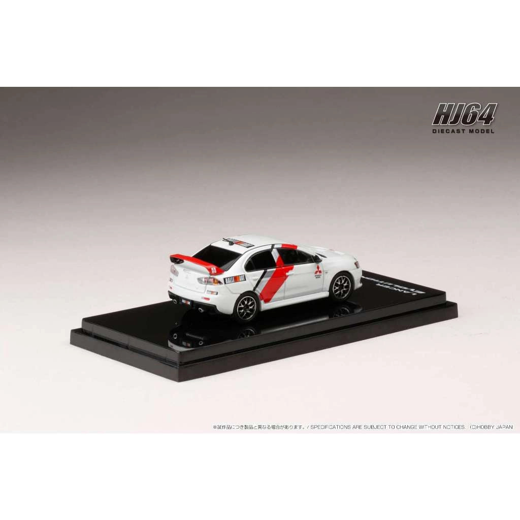 Hobby Japan 1/64 MITSUBISHI LANCER EVOLUTION Ⅹ RALLIART WHITE