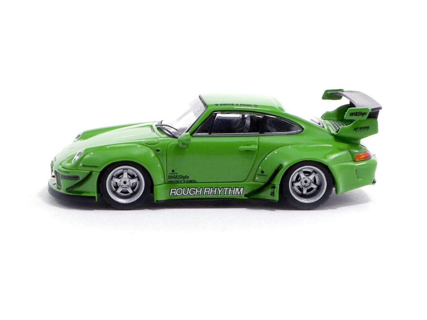 Tarmac Works 1/64 RWB 993 Rough Rhythm Green Hong Kong Exclusive