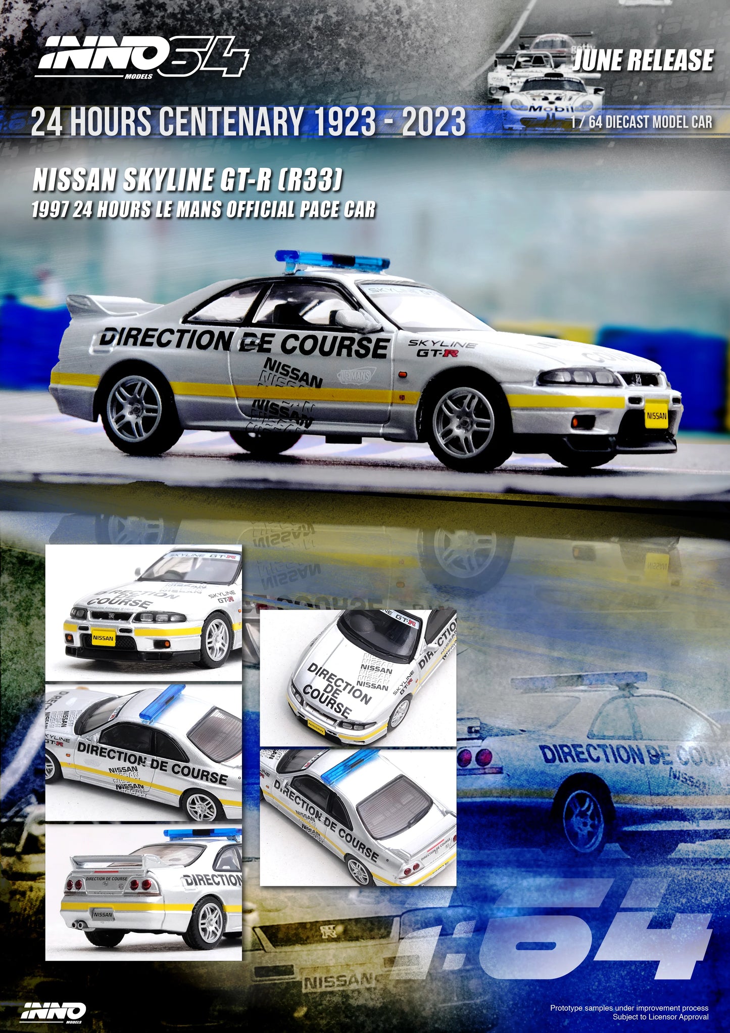 INNO 64 Nissan Skyline GT-R (R33) 24 Hours Le Mans Official Pace Car 1997