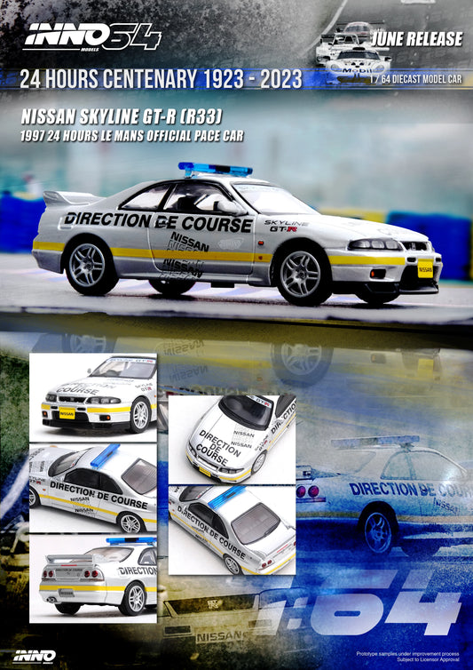 INNO 64 Nissan Skyline GT-R (R33) 24 Hours Le Mans Official Pace Car 1997
