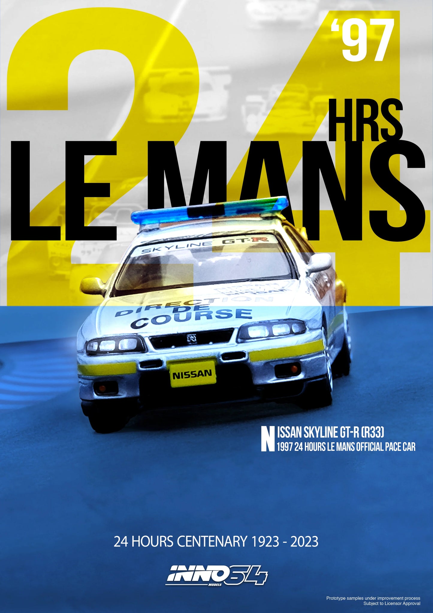 INNO 64 Nissan Skyline GT-R (R33) 24 Hours Le Mans Official Pace Car 1997