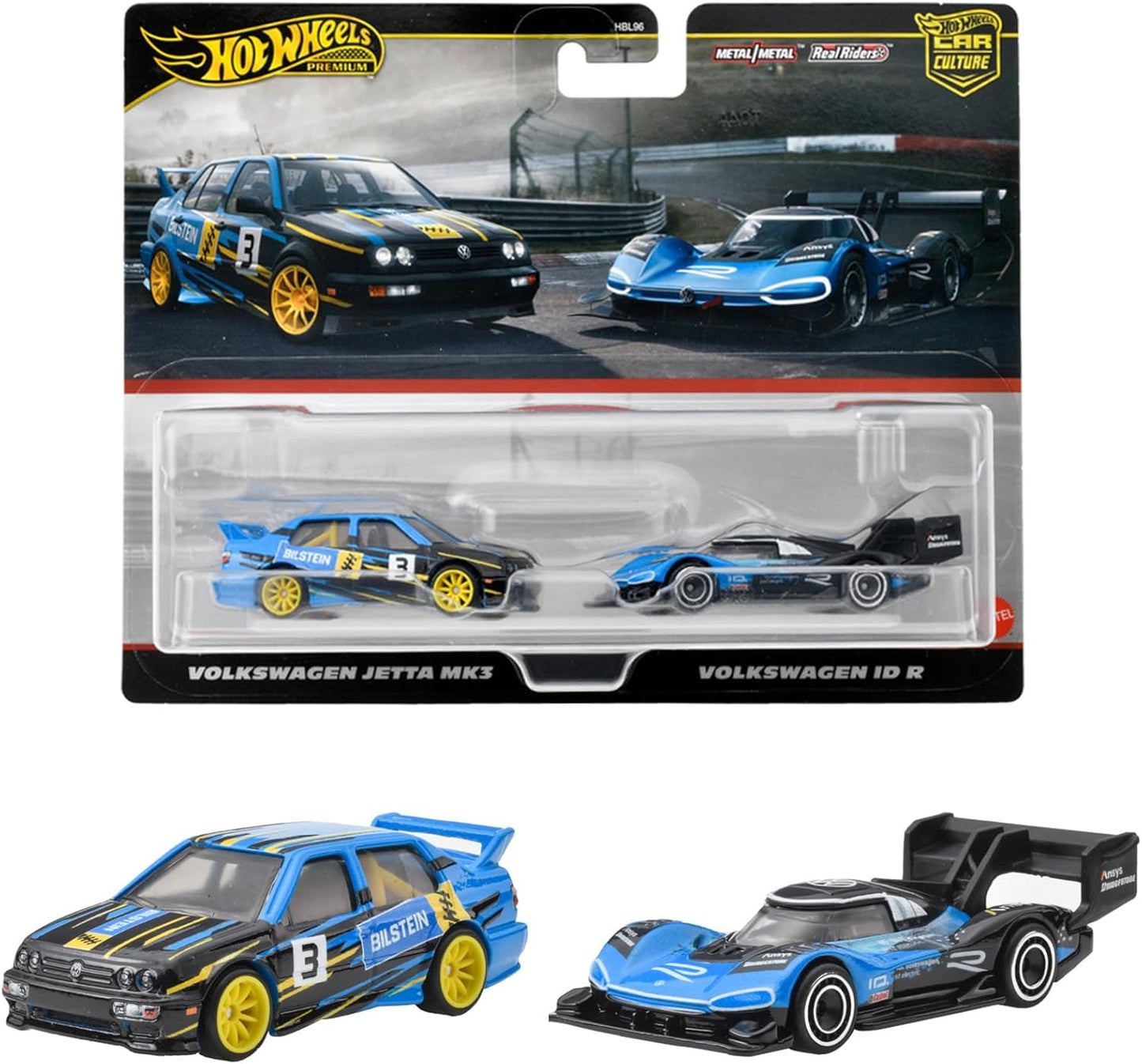 Hot Wheels Premium 2 Pack Volkswagen Jetta MK3 / Volkswagen ID R
