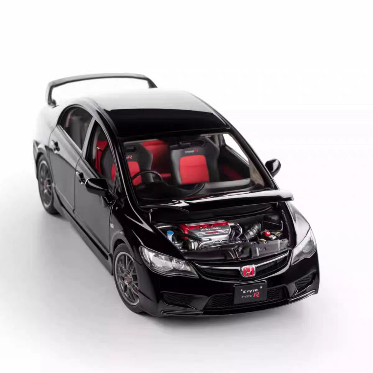 WELL 1/18 HONDA CIVIC FD2 TYPE R BLACK