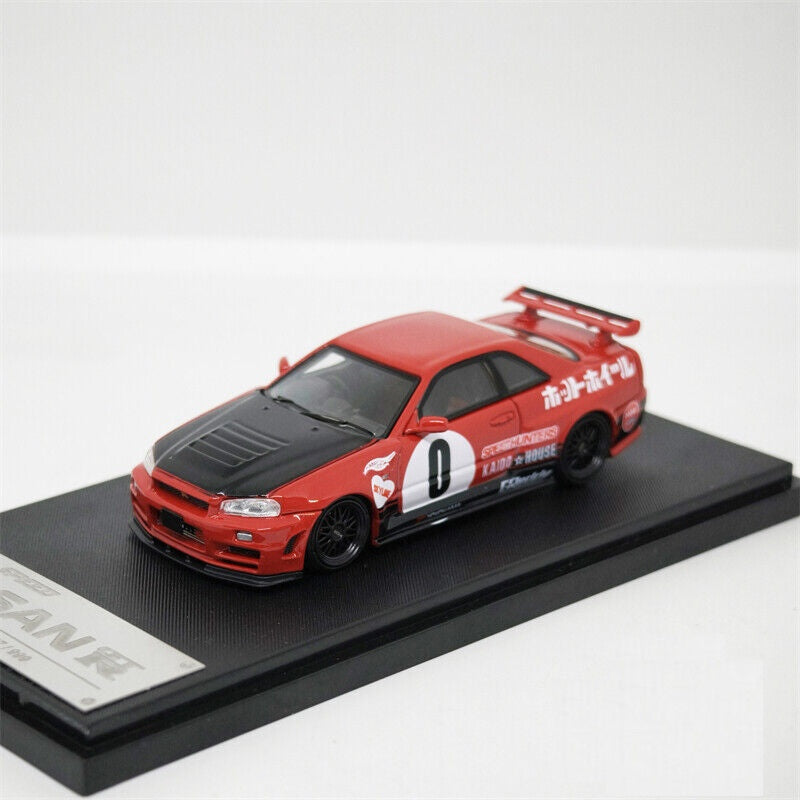 FAST & SPEED 1/64 NISSAN SKYLINE GT-R R34 NFS RED