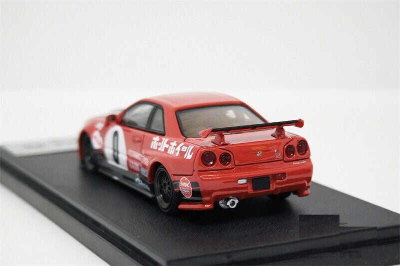 FAST & SPEED 1/64 NISSAN SKYLINE GT-R R34 NFS RED