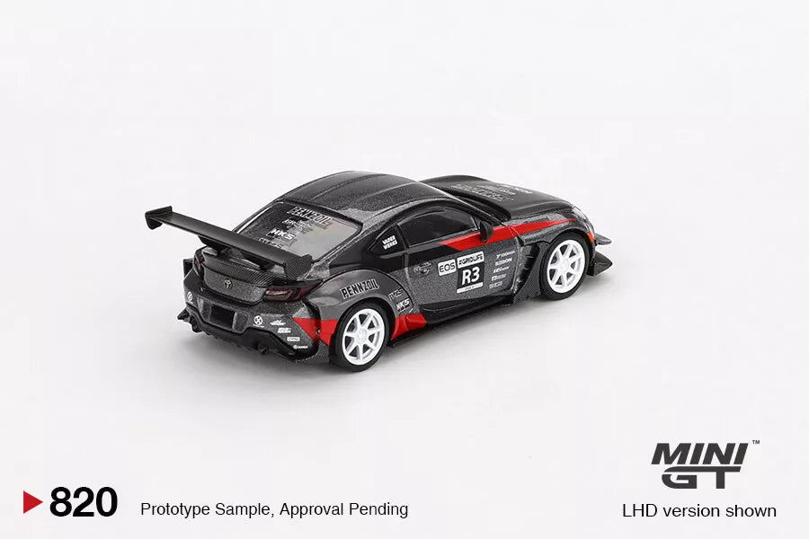 MINI GT #820 1/64 Toyota GR86 Larry Chen's HKS Turbocharged GR86 (LHD)