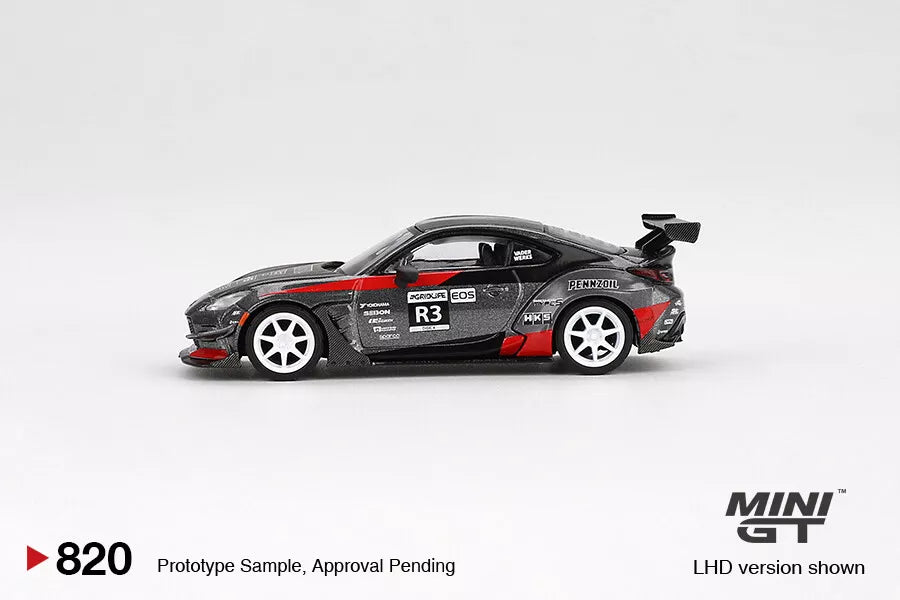 MINI GT #820 1/64 Toyota GR86 Larry Chen's HKS Turbocharged GR86 (LHD)