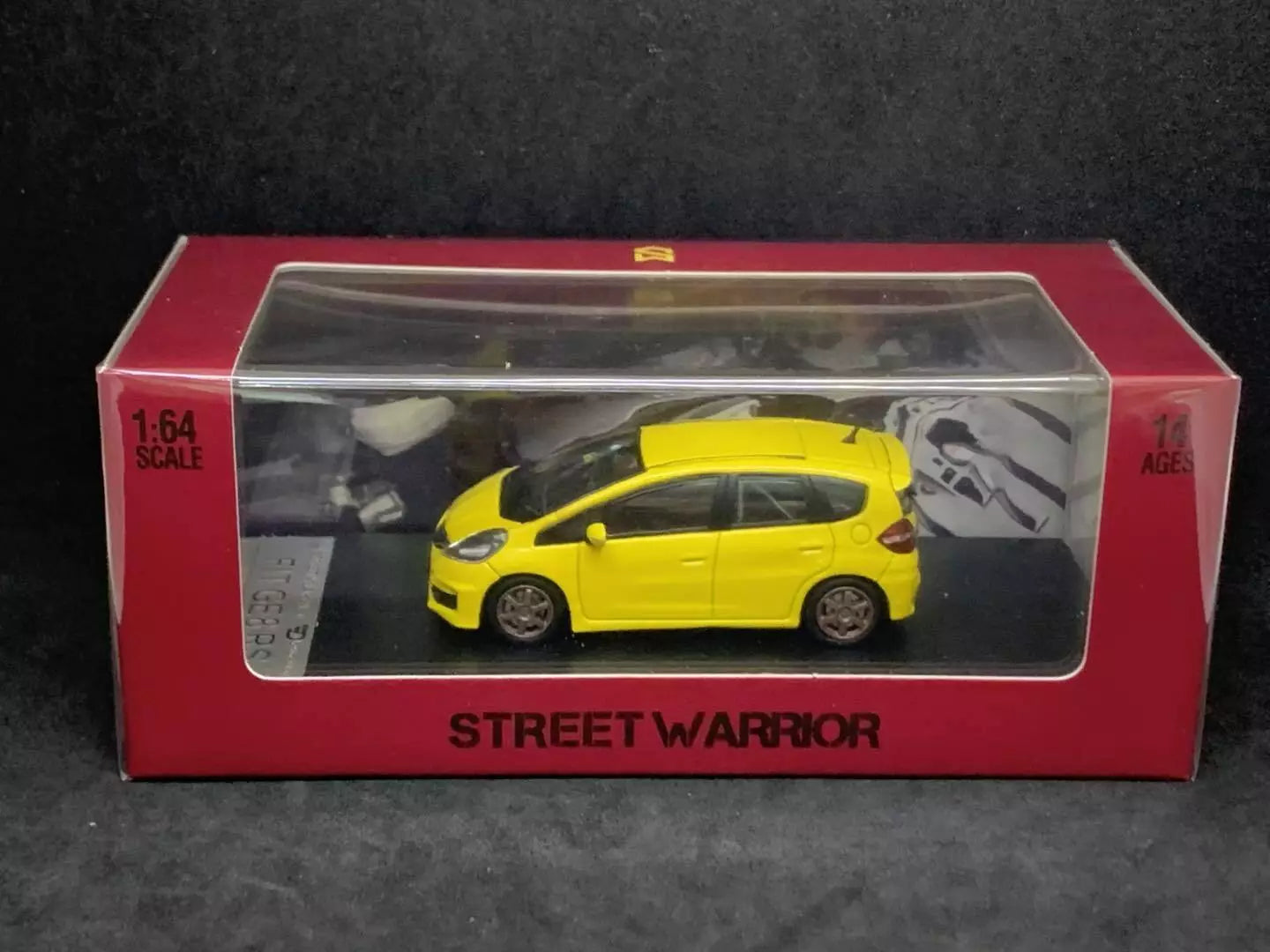 STREET WARRIOR 1/64 Honda Jazz GE8 RS Second Generation Fit YELLOW