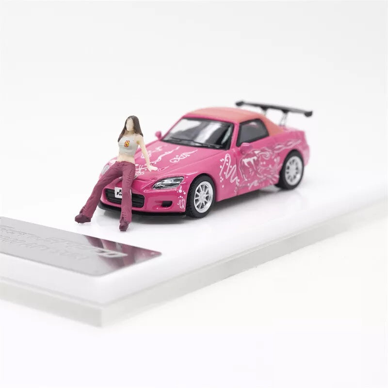 Fast Speed 1:64 Honda S2000 AP1 Soft Top FNF Suki Pink