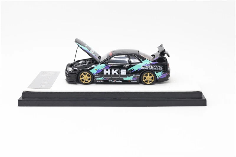 Cool Art 1/64 Nissan Skyline GT-R R34 Nismo Z-Tune HKS with Figurine