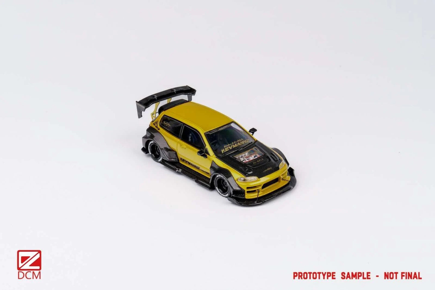 DCM 1/64 Kevmannz Honda EG6 Hatchback Widebody Long Spoiler