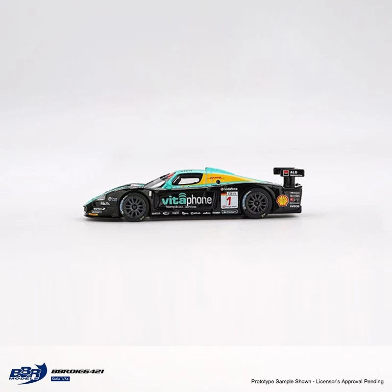 BBR MODELS 1/64 MASERATI MC12 #1 Vitaphone Racing Team 2008 Spa 24 Hrs. Winner - BBRDIE6421