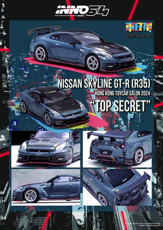 INNO 64 Nissan Skyline GT-R R35 Top Secret Hong Kong toycar salon 2024