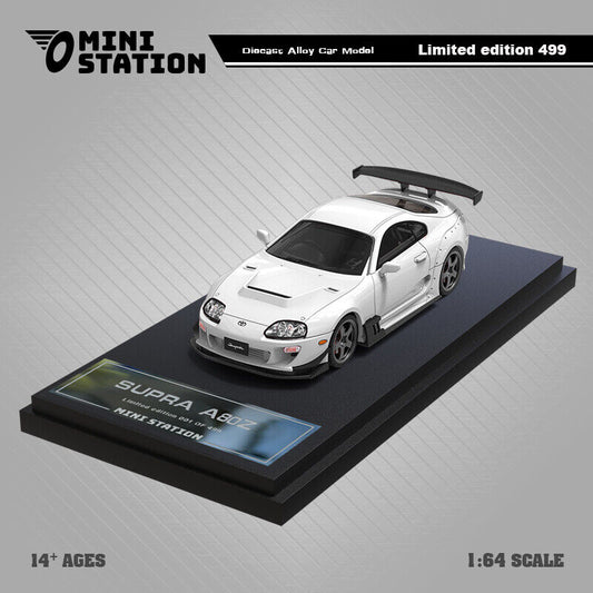 Mini Station 1/64 Toyota Supra A80z White