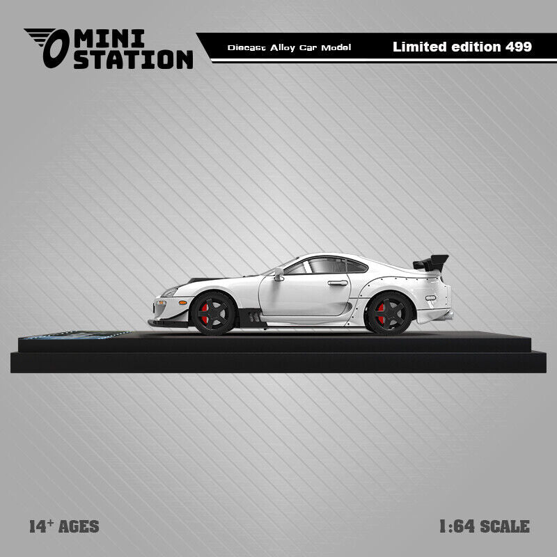 Mini Station 1/64 Toyota Supra A80z White
