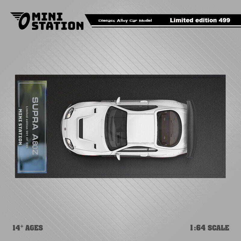 Mini Station 1/64 Toyota Supra A80z White