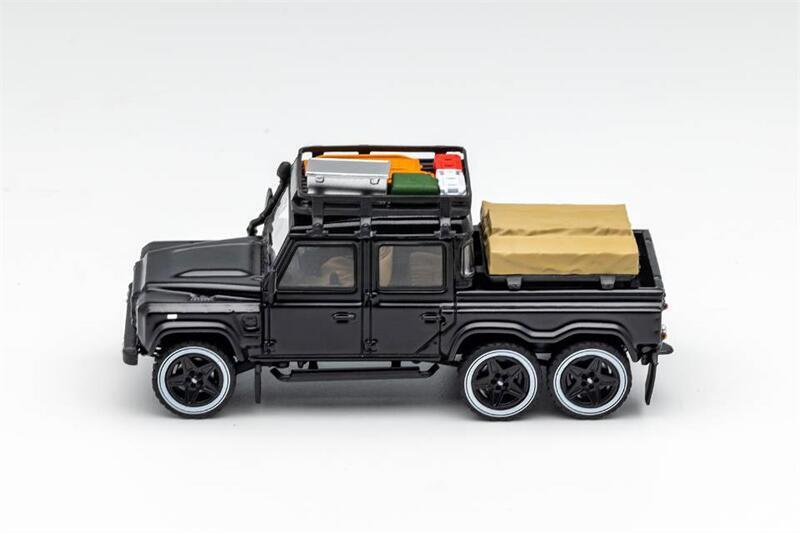 G.C.D 1/64 Land Rover Defender 110 6x6 Pick up with Accessories, kahn Modified