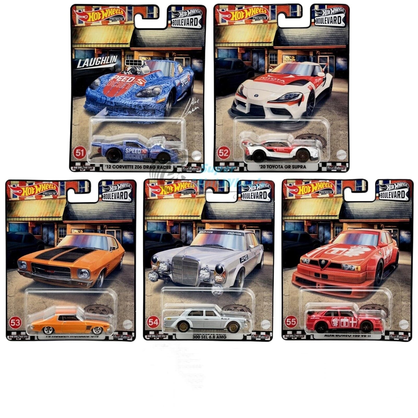 Hot Wheels Premium Boulevard Series ( #51 - #55) Set