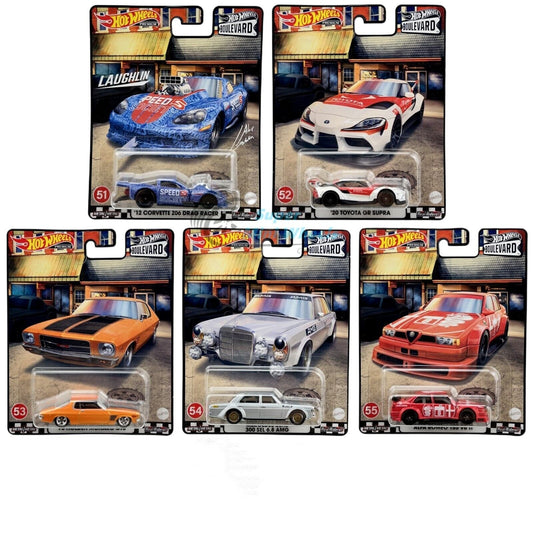 Hot Wheels Premium Boulevard Series ( #51 - #55) Set