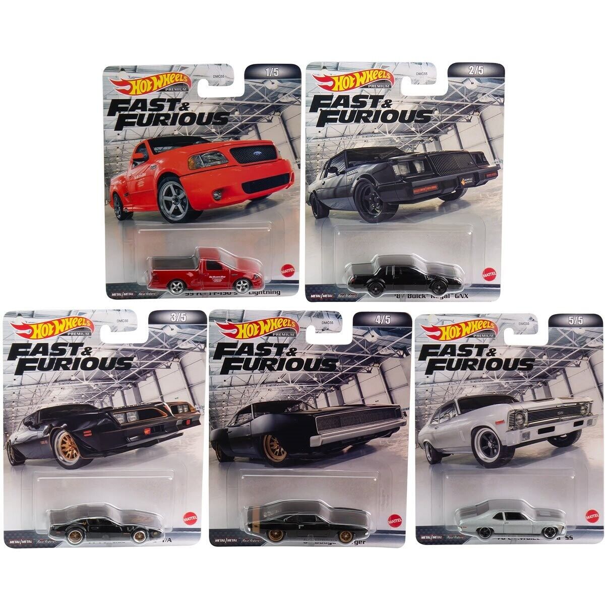 Hot Wheels Retro Entertainment 2022 Fast & Furious Set