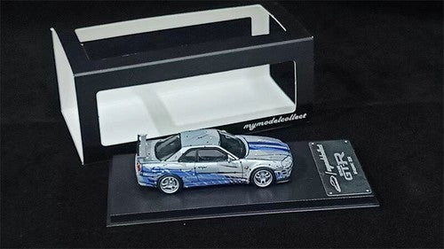 Model Collect 1/64 SKYLINE R34 V-SPEC FNF COMIC LIVERY