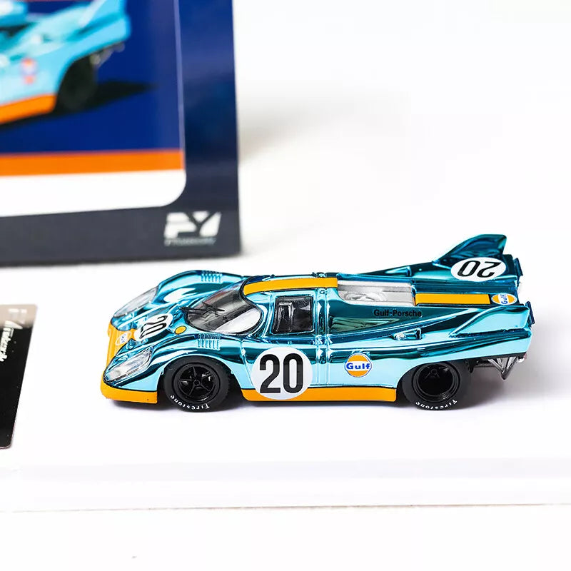 Finclassically FY 1/64 Porsche 917 KH #22 LE MANS WINNER 1971 GULF CHROME BLUE