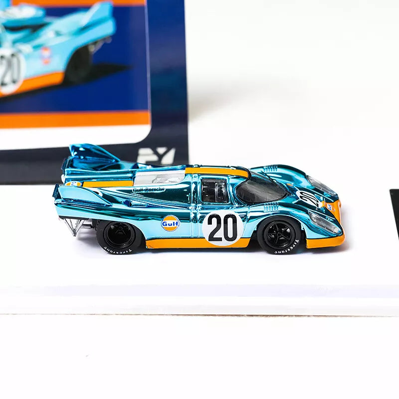 Finclassically FY 1/64 Porsche 917 KH #22 LE MANS WINNER 1971 GULF CHROME BLUE