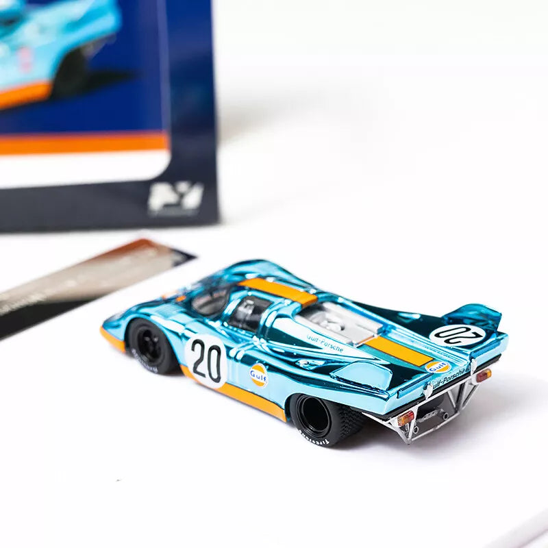 Finclassically FY 1/64 Porsche 917 KH #22 LE MANS WINNER 1971 GULF CHROME BLUE