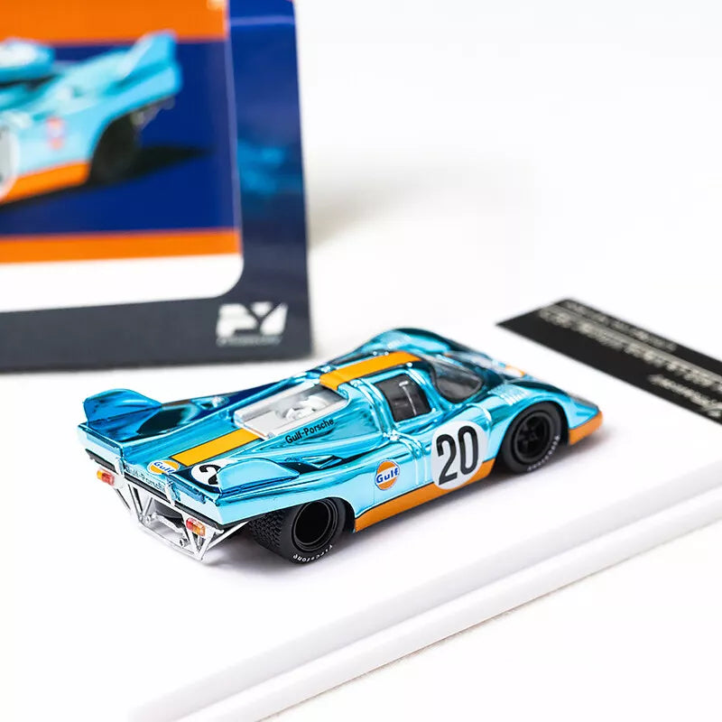 Finclassically FY 1/64 Porsche 917 KH #22 LE MANS WINNER 1971 GULF CHROME BLUE