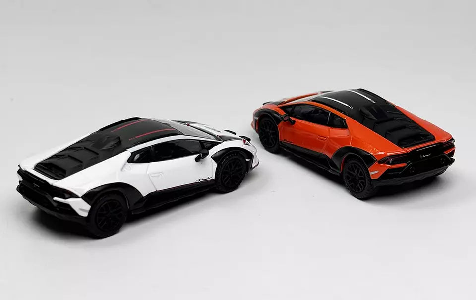 Sparky 1/64 Lamborghini Huracán Sterrato Combo Set - White & Orange