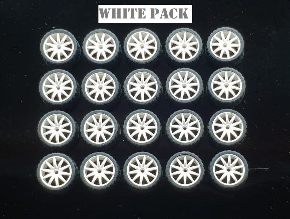 GARAGE 64 RUBBER WHEELS ** 10 SPOKE ** 1:64 SCALE