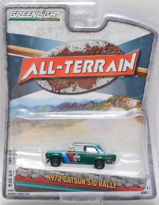 GREENLIGHT ALL-TERRAIN 1972 DATUN 510 RALLY ⭐⭐ GREEN MACHINE ⭐⭐