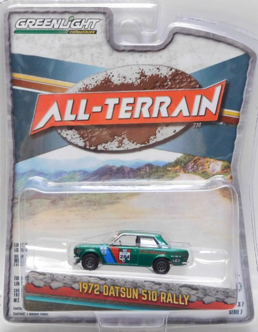 GREENLIGHT ALL-TERRAIN 1972 DATUN 510 RALLY ⭐⭐ GREEN MACHINE ⭐⭐