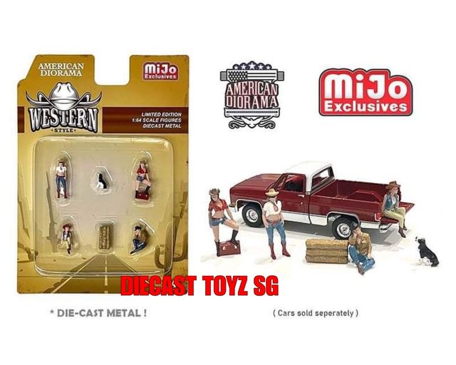 AMERICAN DIORAMA X MIJO EXCLUSIVE 1/64 FIGURES WESTERN STYLE