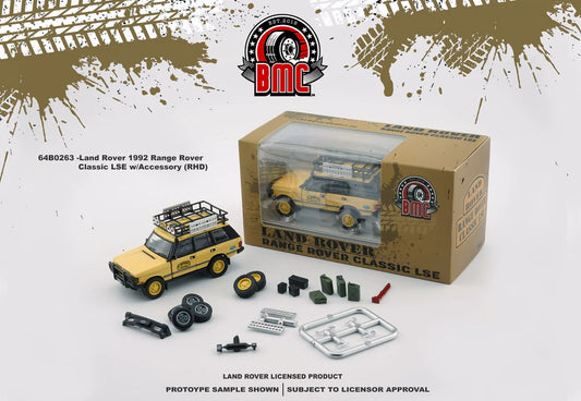 BM CREATION 1:64 LAND ROVER 1992 RANGE ROVER CLASSIC LSE  CAMEL TROPHY BM CREATIONS